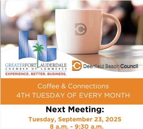 Deerfield Beach Council - Coffee and Connections - Sept 23rd - FREE REGISTRATIONS